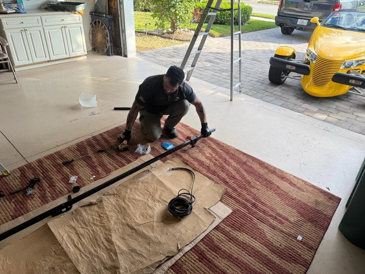 Our technician at work